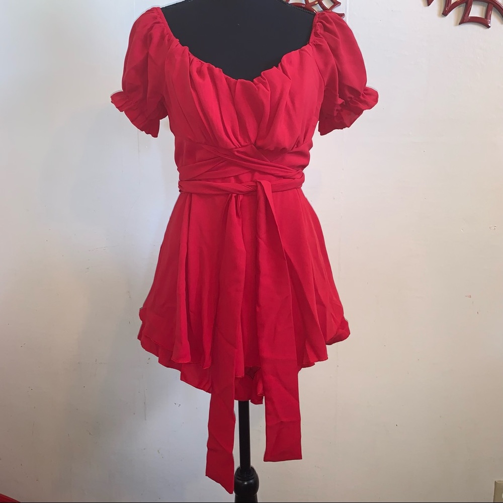 Red romper